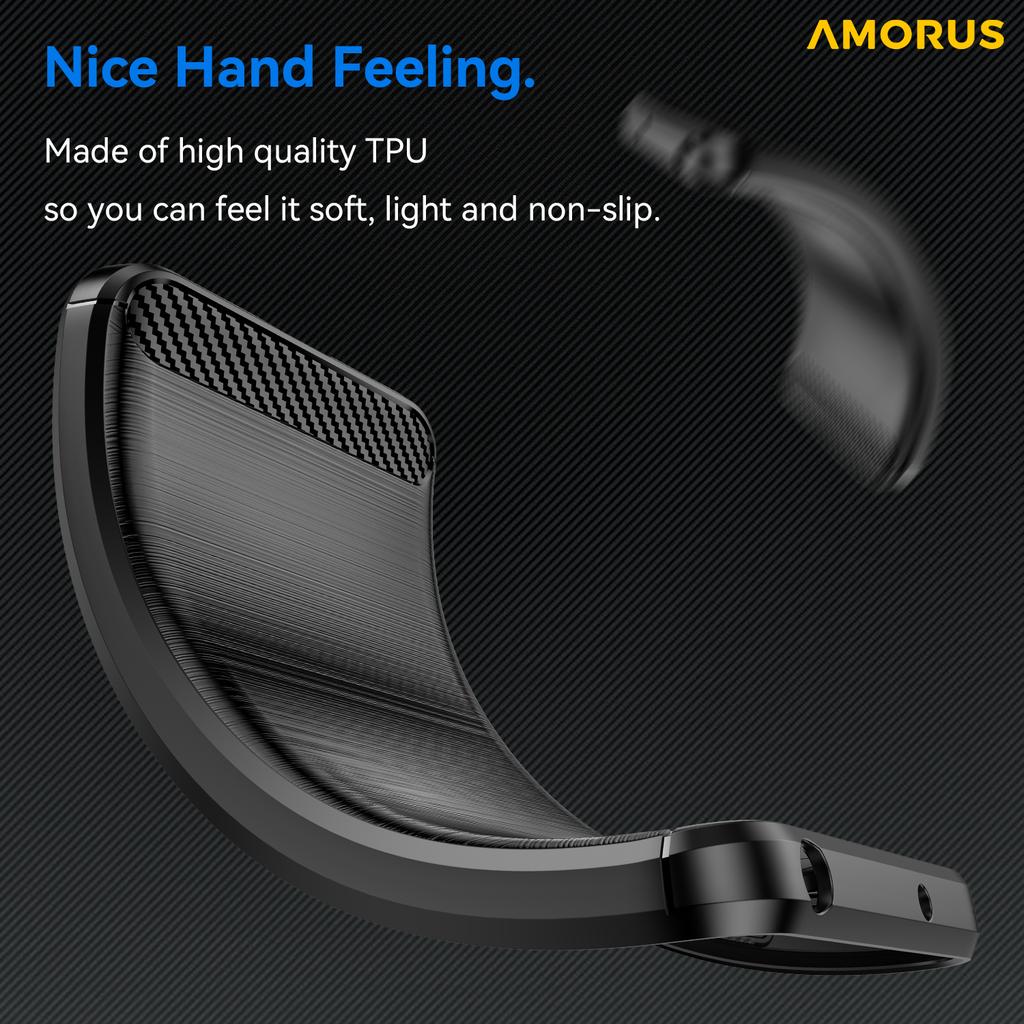 For iPhone 17 Pro Case Carbon Fiber Texture Brushed Protective Phone Cover
