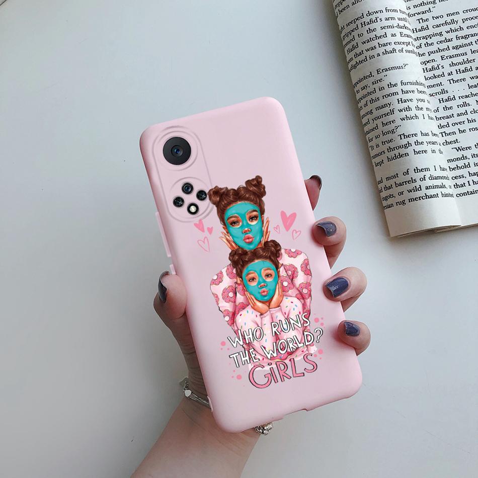 For Honor 50 Case For Huawei Honor 50 Nova 9 SE Cover Coque Super Mom Baby Fashion Girls Silicone Phone Bumper for Honor 50 Case