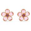 Orecchini a Forma di Petalo di Fiori di Cristallo Rosa alla Moda Orecchini da Donna Adatti per Donne Senior Squisiti Gioielli di Fascino