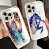 Phone Case for iPhone 17 Air 16E 15 16 Pro Max Oil Painting Horse Cover 14 Plus 13 12 Mini Soft Shell Silicone Fundas