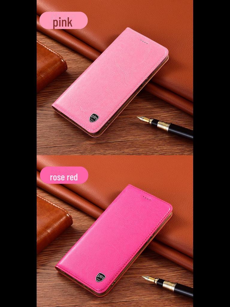 "Samsung Galaxy A91/A72/A70S/A55/A54/A53/A52/A51 Flip-Handyhülle aus echtem Leder"