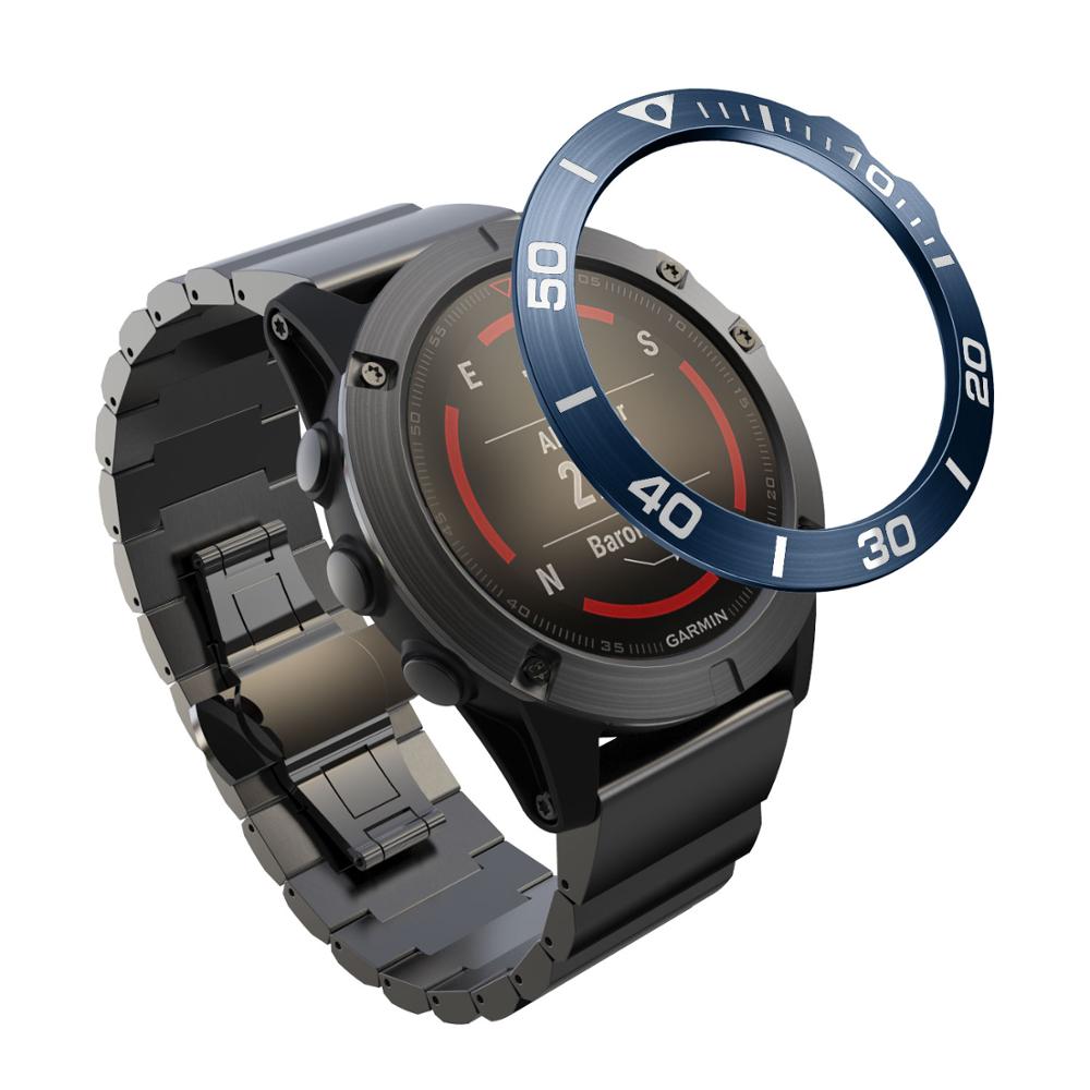 Bezel Ring Styling Frame Case for Garmin Fenix 5x 5x Plus 3 3HR Smart Watch Stainless Steel Cover Anti-scratch Protection Ring