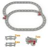 Big Building Block Light Gray Railroad Track Compatible Duplo Trains Parts Kit Platform Curved Track Toy Set For Children'S Gift