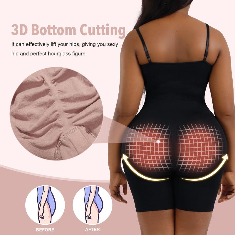 Plus-size Postpartum Hip Lift Seamless Shapewear Women's Corset Full Body Halter Midriff One-piece Underwear
