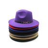 Felt Big Eaves Hat Woolen Hat Chain British Style Classic Jazz Top Hat Jz-68