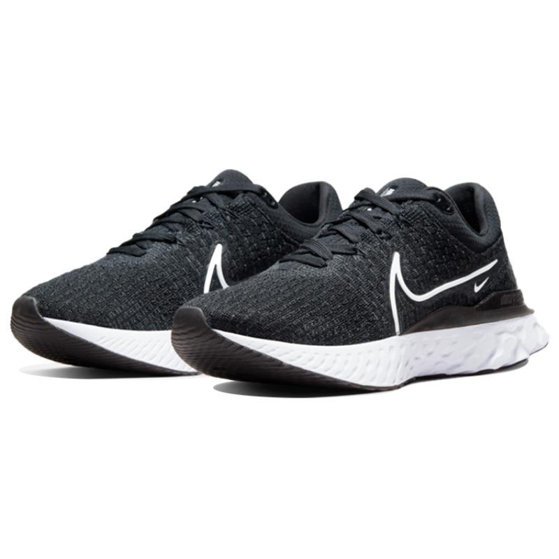 Nike React Infinity Run Flyknit 3 'Black White' Women's Sneakers DD3024-001