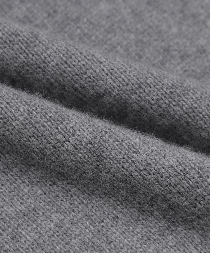 BROOKS BROTHERS Merino Wool Cashmere Beaded Logo Sweater (Charcoal) (Bbwrwm3684Vew)