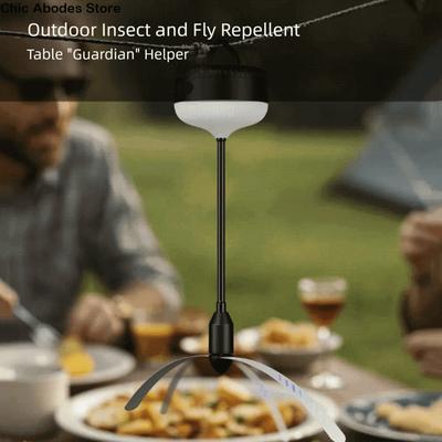 Desk Use Foldable Design Fly Fan Multi Functional Hangable Mosquito Repellent Fan Repellent Light Night Light Table Fan Camping