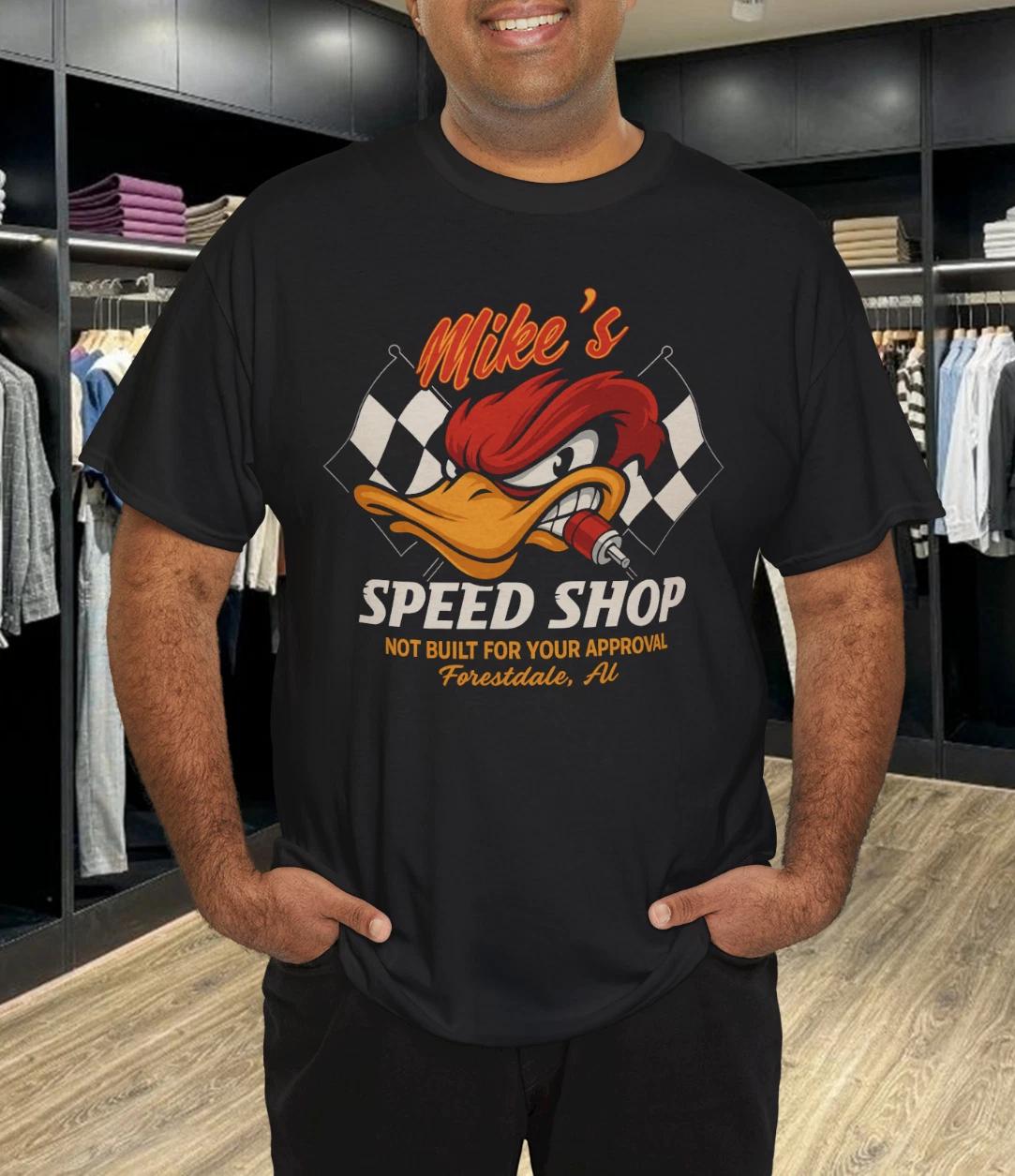 Men s and Women s T-shirts Personalized Hot Rod Garage Speed Shop Hot Rod Duck T-Shirts XXXXL