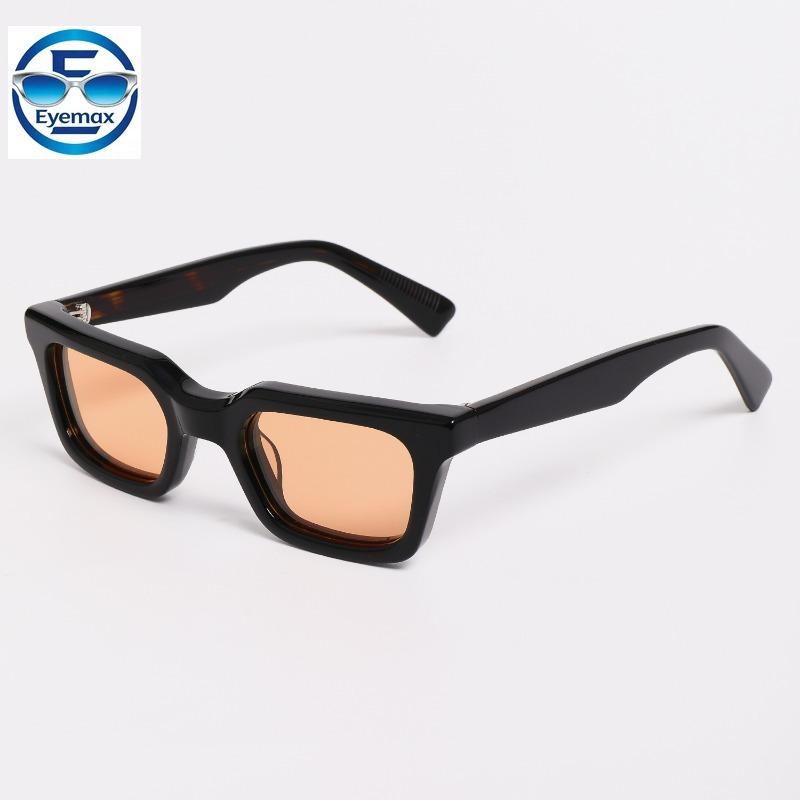 2026 New Fashion Retro Thick Square Sunglasses Acetate Frame Vintage Handmade Sun Glasses UV400 Protection for Men Women