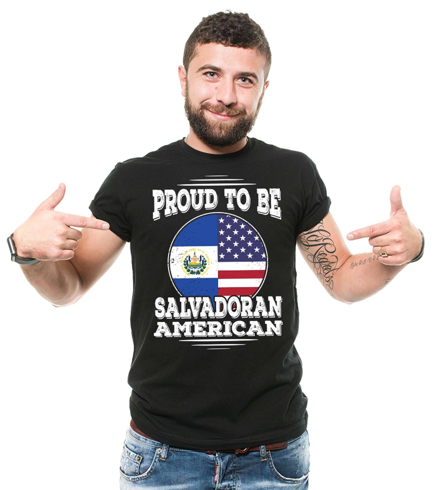 Proud To Be Salvadoran American Tee El Salvador Patriotic Shirt El Salvador Tee M