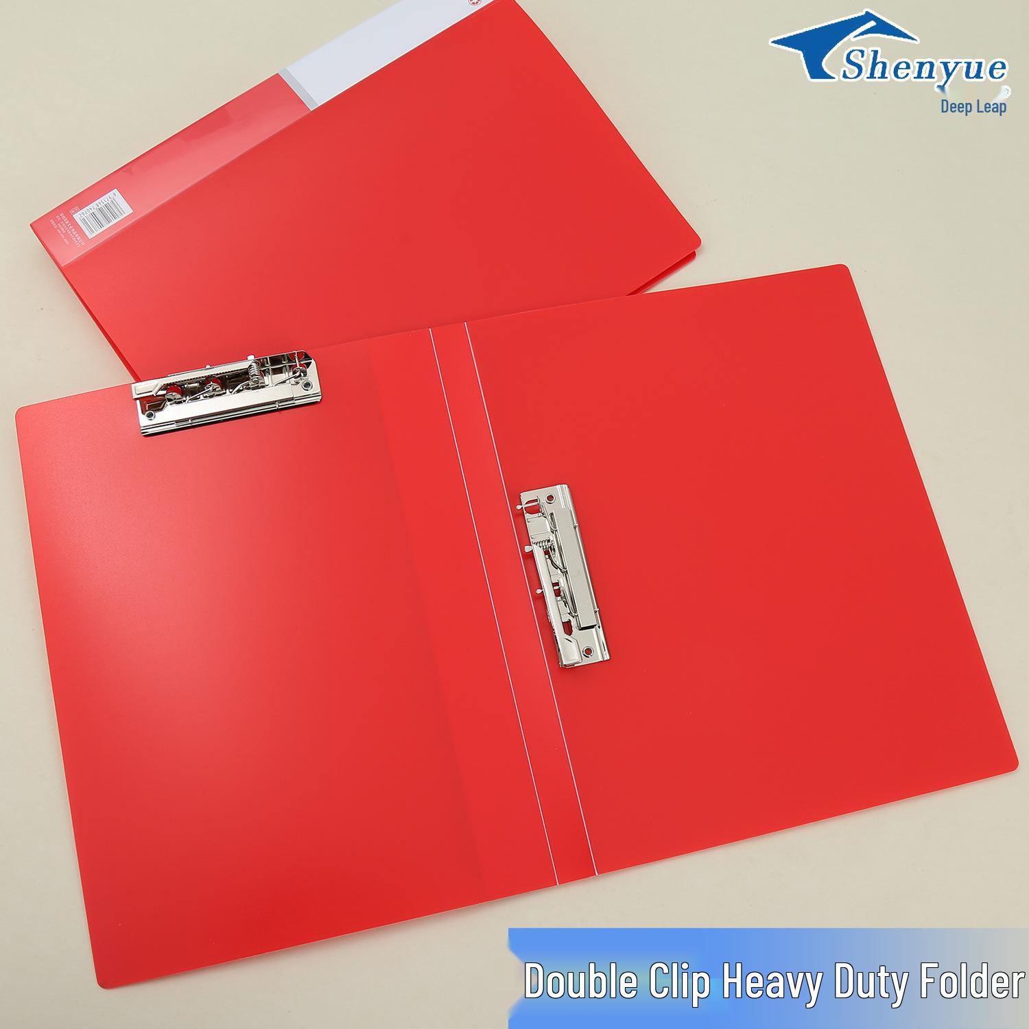 

A4 Large Red Document Clip Folder - Thickened Reading & Script Clip, Business Gift 9050 Single Clip