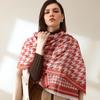 Imitation Cashmere Scarf Winter Women's Sweet Mid-length Scarf Warm Print Scarf Shawl