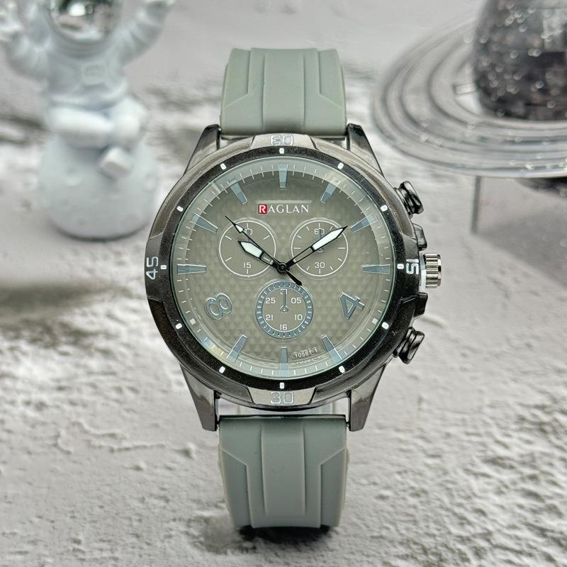 JYL Men's Watch Business  Calendar Silicone Strap