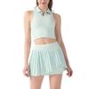 Quick-Dry Pleated Tennis Skirt & Sports Top Set