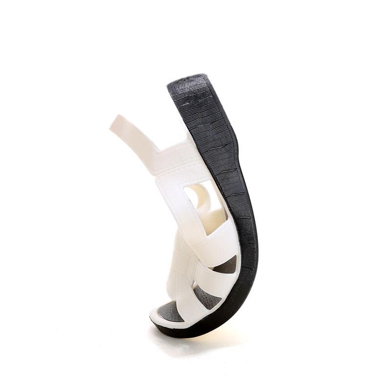 Sandály Léto Nové Protiskluzové Římské Dámské Boty se Šikmými Podpatky pro Dámské Sandály pro Středního Věku a Starší Ženy