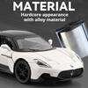 1:32 MC20 Pagani Zonda Car Model Toy Doors Opened Alloy Diecast Sound Light Convertible Sports Cars Models Collectible Ornaments