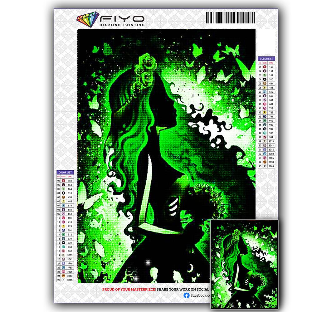 5D Diamond Embroidery Fairy Tale Full Square Diamond Painting Cartoon Diamond Mosaic Sunset Picture of Rhinestone Home Decor