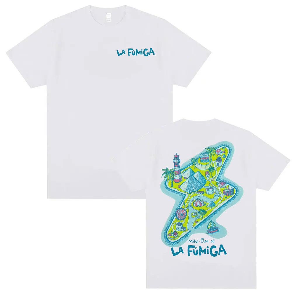 

Mini Fan De La F Ú Miga Album Pattern Tshirt 2026 Summer Men Luxury Fashion Retro Oversized Tshirt Casual Loose Cotton Tshirt M