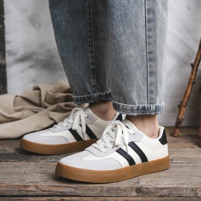 Men's Shoes Trendy Summer Breathable Canvas Shoes Men's Korean Version Board Shoes Versatile German Training White Shoes
