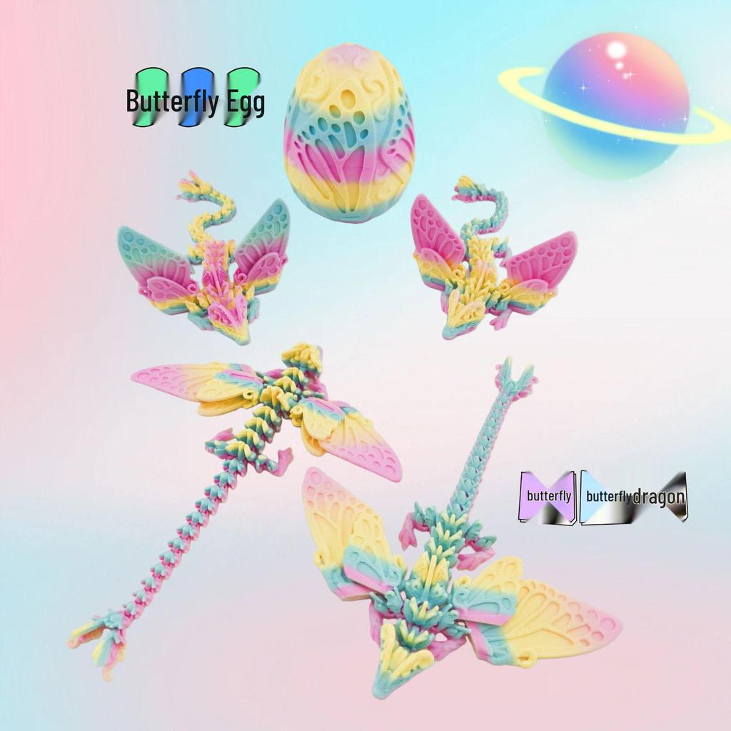 Exquisite Colorful Dragon Egg Ornament Gift Set - Trendy and Creative Decoration