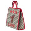 Gucci Torebka Tote z Nadrukiem Niedźwiedzia GG Supreme Torebki Tote dla Dzieci Beżowy Niebieski Czerwony 605614-FAER7-8457