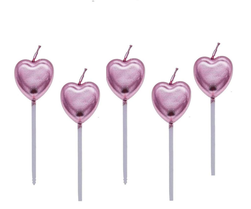 @ Party Decoration Heart Candle Rose Gold MJ-816-60%OFF