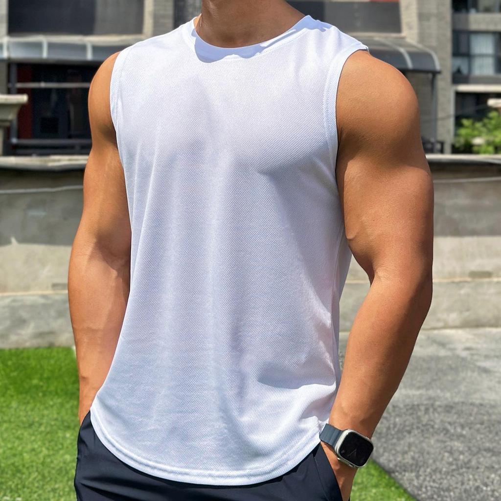 Men's Trendy Summer Sleeveless Mesh Pullover - Quick-Dry Fitness Top
