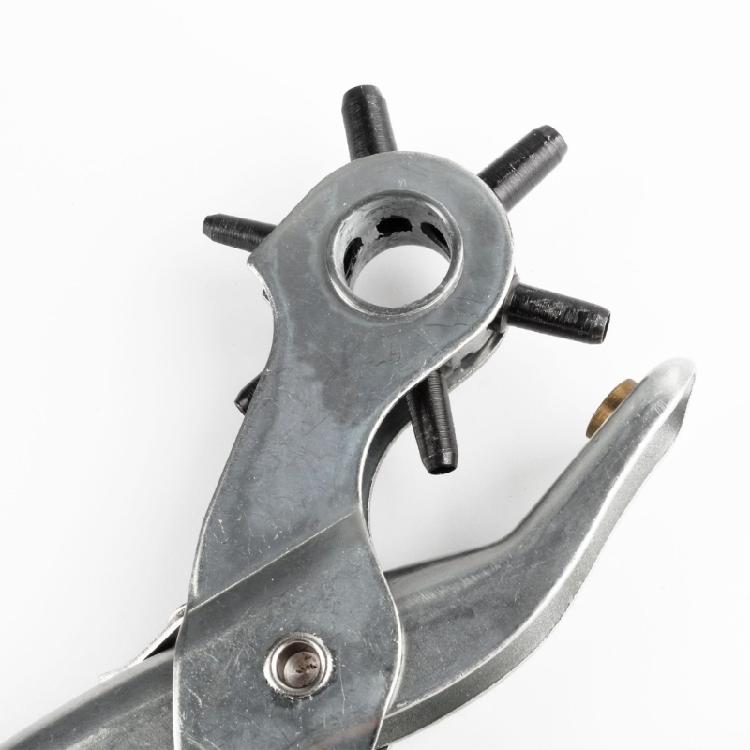 Leather Punch Tool With Ergonomic Handle Accurate Hole Positioning For Belts Bags Shoes Portable