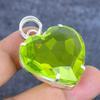 Peridot Gemstone Handmade 925 Sterling Silver Jewelry Pendant 1.77" w4U86