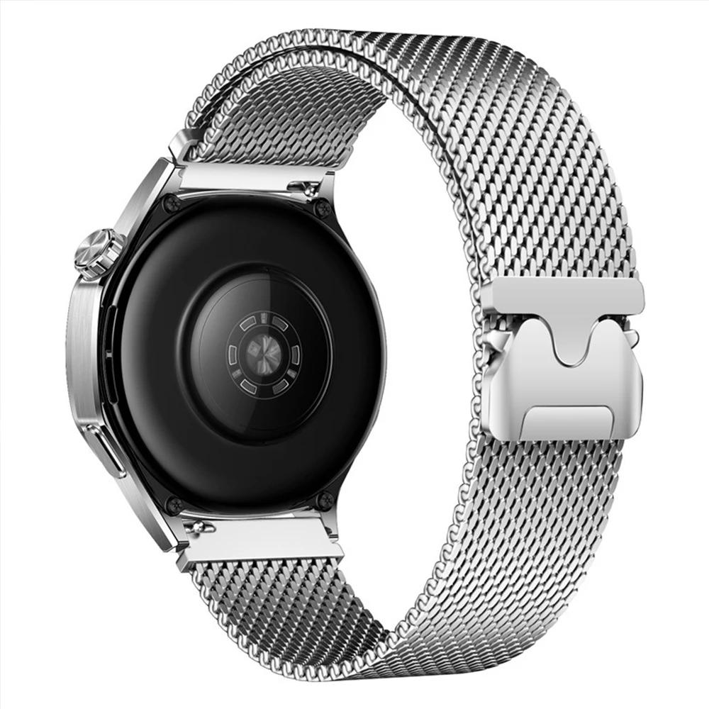 20mm nerezový řemínek pro Amazfit Active 2 Samsung Galaxy Watch 7 6 5 Milánský smyčkový řemínek pro Huawei Watch 4 Pro GT 5 4 46mm