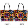  Bohemian Colorful Pattern Large Capacity Women Casual Tote Shoulder Bag for Daily Use