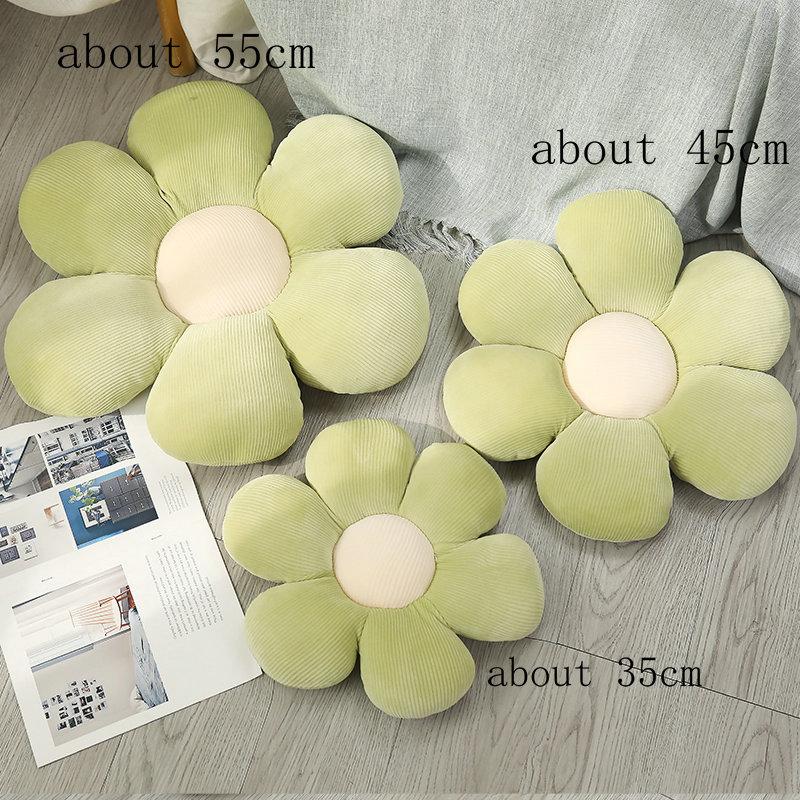 3545Cm Stuffed Six Petal Flower Cushion Girly Room Decor Sunflower Pillow Bay Window Pink Flower Sit Bedroom Seat Pillow