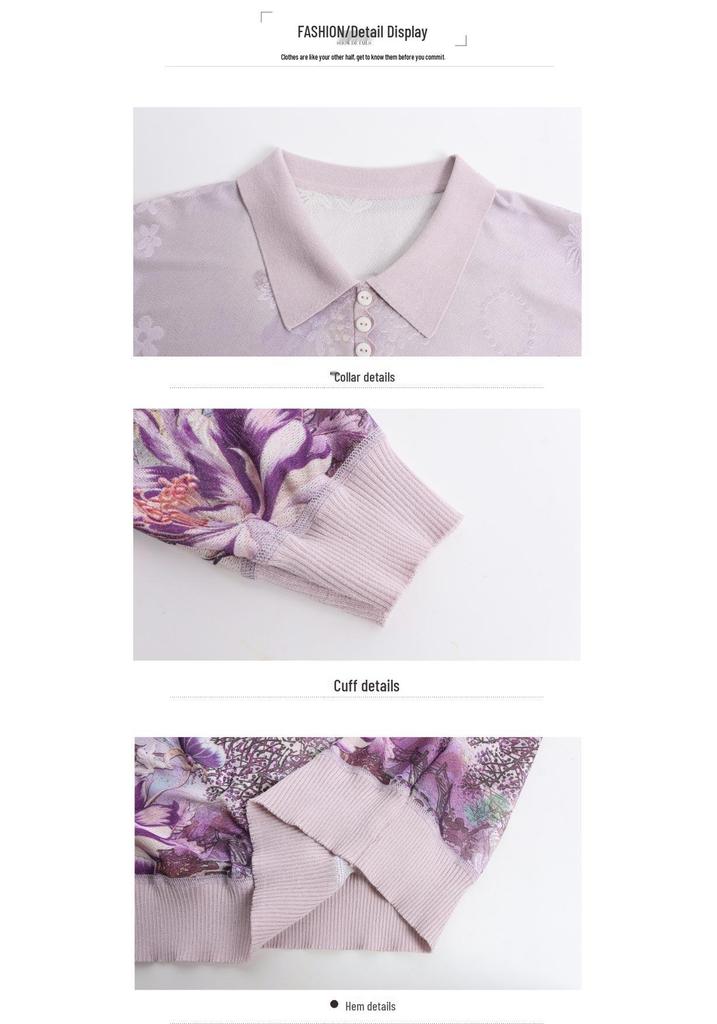 2026 Spring/Autumn Fashionable, Age-Reducing Top for Middle-Aged/Elderly Women - New Style for a Sophisticated Look