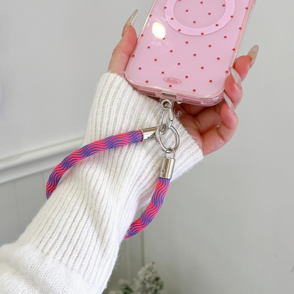 Trendy Water Wave Mesh Bracelet Lanyard & Keychain