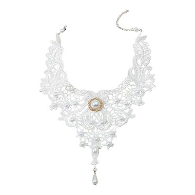Neck Strap. Court Gothic  Spicy Girl Necklace. Lace Necklace. Collarbone Chain Collar