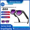 E06 AI Smart Glasses: 800W Pixels HD Photo/Video, Voice Call, Translation, Object Recognition