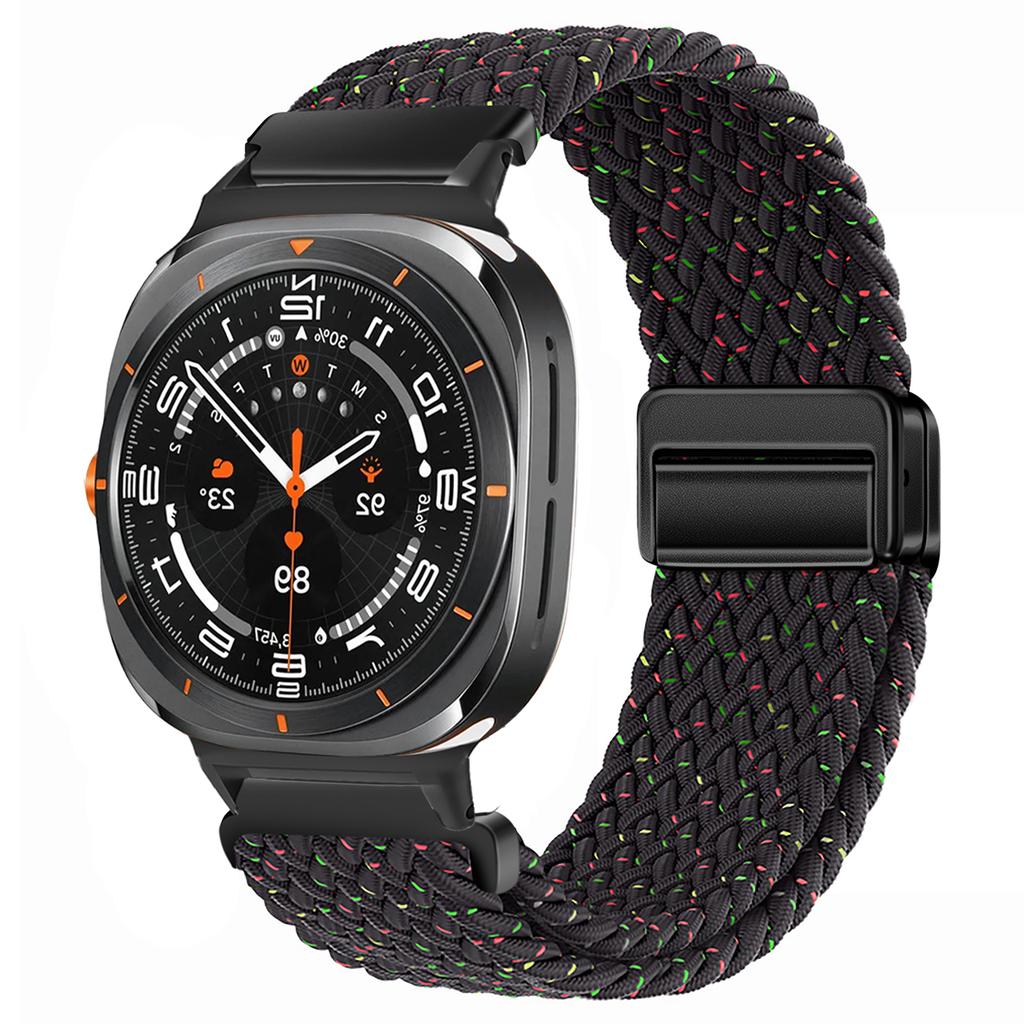 For Samsung Galaxy Watch 7 Ultra Strap 47mm Accessories Magnetic Nylon Braided sport Bracelet Correa Galaxy Watch 7 Ultra Band