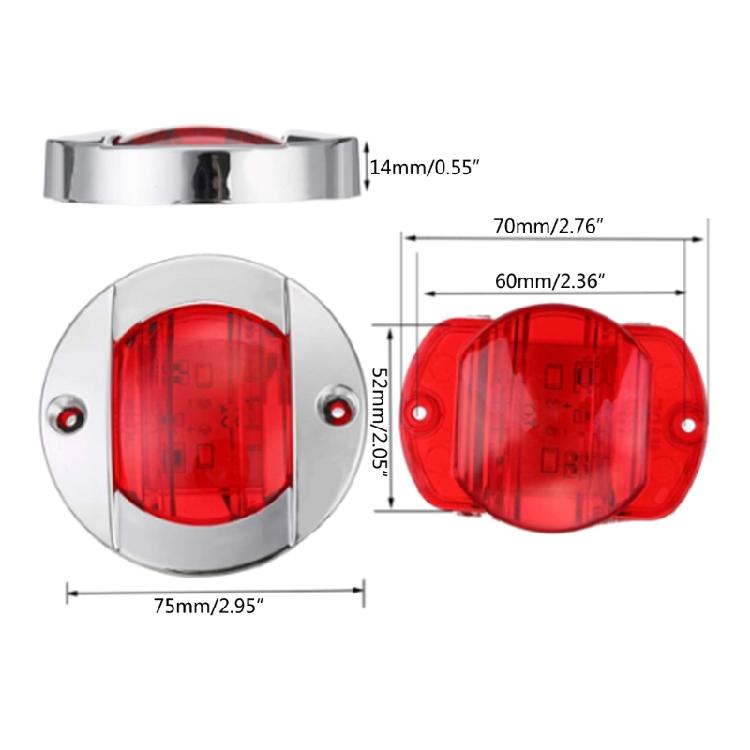 2Pcs Boat Navigation LED Lights Side Marker Signal Lamp For Marine Boat Yacht