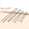 1 Pack 5cm 6cm 7cm 8cm Hair Pins Grips Waved Black Pins Alloy Metal Hair Grips Support