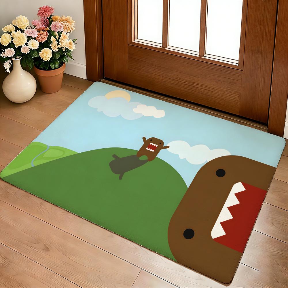 D-Domo-kun Japan Floor Mat Cozy Flannel Soft Thick Non-Slip Mat For Living Room Bedroom Kitchen Decor Rugs