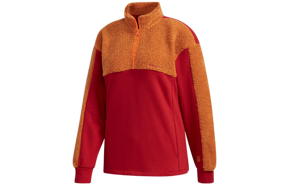 Adidas Neo X Pokemon Sweatshirts Women s Red Stand Collar Moderate Regular FU3918 L