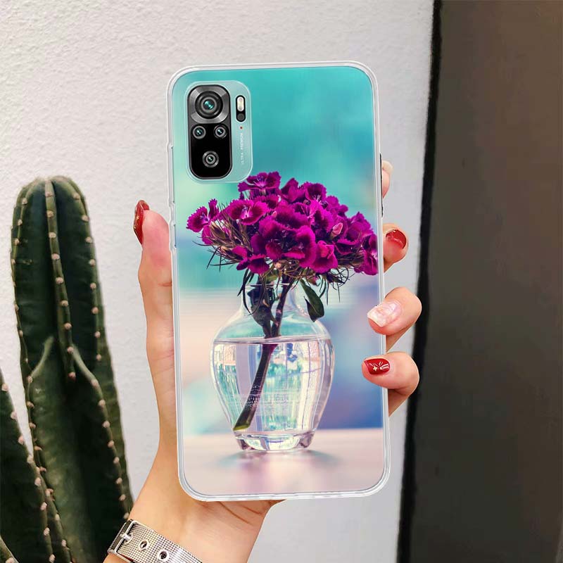Purple Lavender Flowers Phone Case For Xiaomi Redmi Note 13 14 15 Pro Plus 12S 12 14S 11S 11E 10 10S 11 11T 5G 4G Cover Coque Re