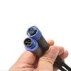 M15 IP65 Waterproof Automotive Connector Cable, 2P/3P/4P/5P LED Power Supply, Male-Female Connector
