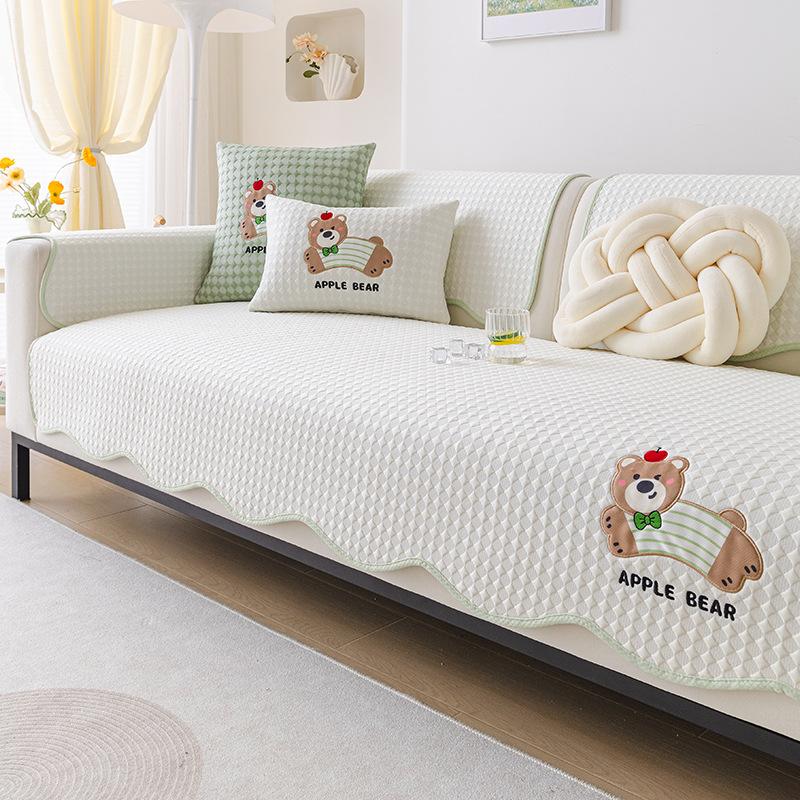 Special-Shaped Summer Cool Solid Color Sofa Cushion New Summer Mat Seat Cushion Irregular Piece Sofa Cover