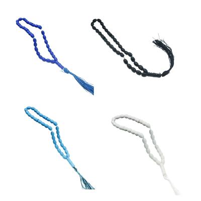 Vielseitiger ovaler muslimischer Gebetsperlen-Strang Armband 33 glatte hautfreundliche Perlen Für Schmuckherstellung Und Heimdekoration