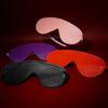 For SM Sensory Play Unisex Bondage Restraint Gear Erotic Blindfold Leather Mask With Adjustable Buckle Blackout Eye Cover
