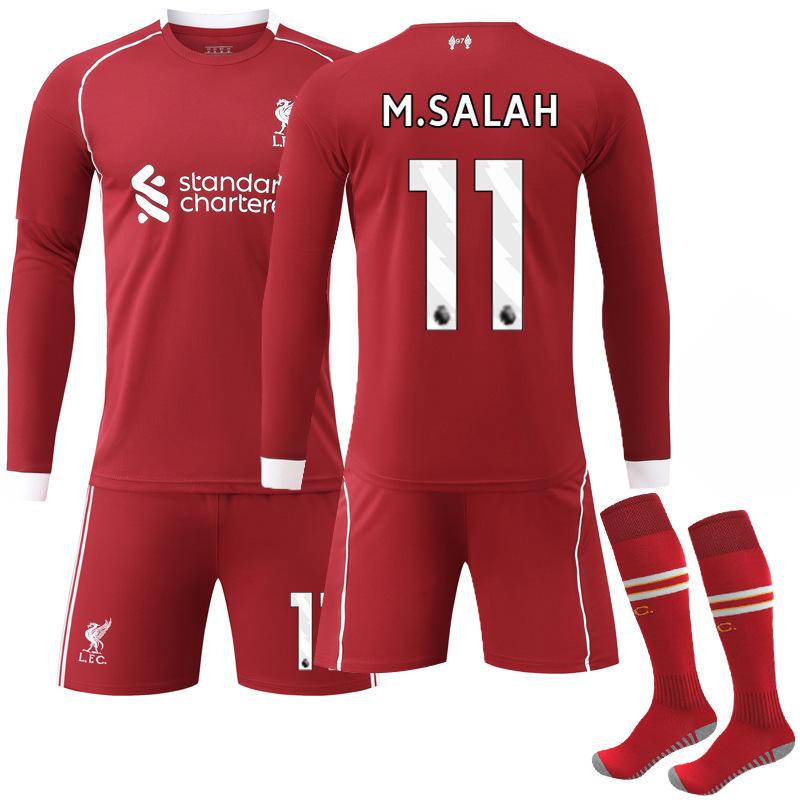 Liverpool Home Long Sleeve Soccer Jersey