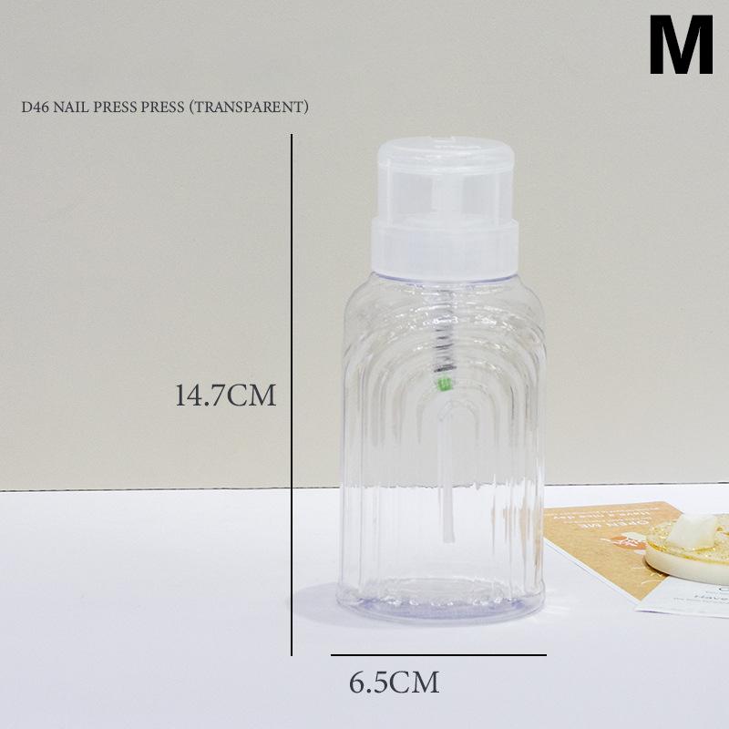 Nail Refillable Bottles Empty Press Pump Dispenser Nail Art Polish Remover Cleaner Makeup Bottle Manicure Tool