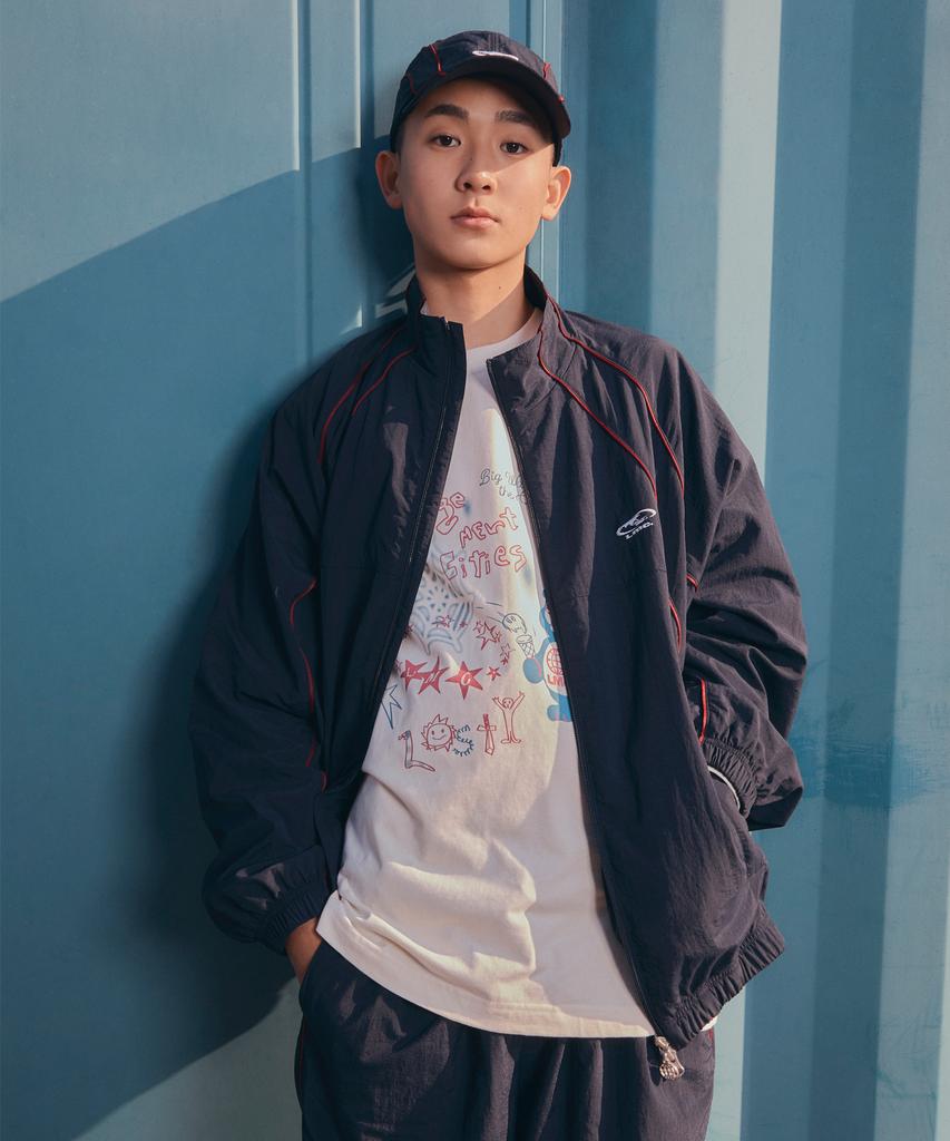 LMC Piping Track Pants Navy